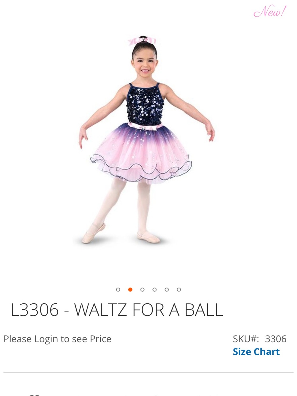 Laylas dance costume L3306 - WALTZ FOR A BALL navy